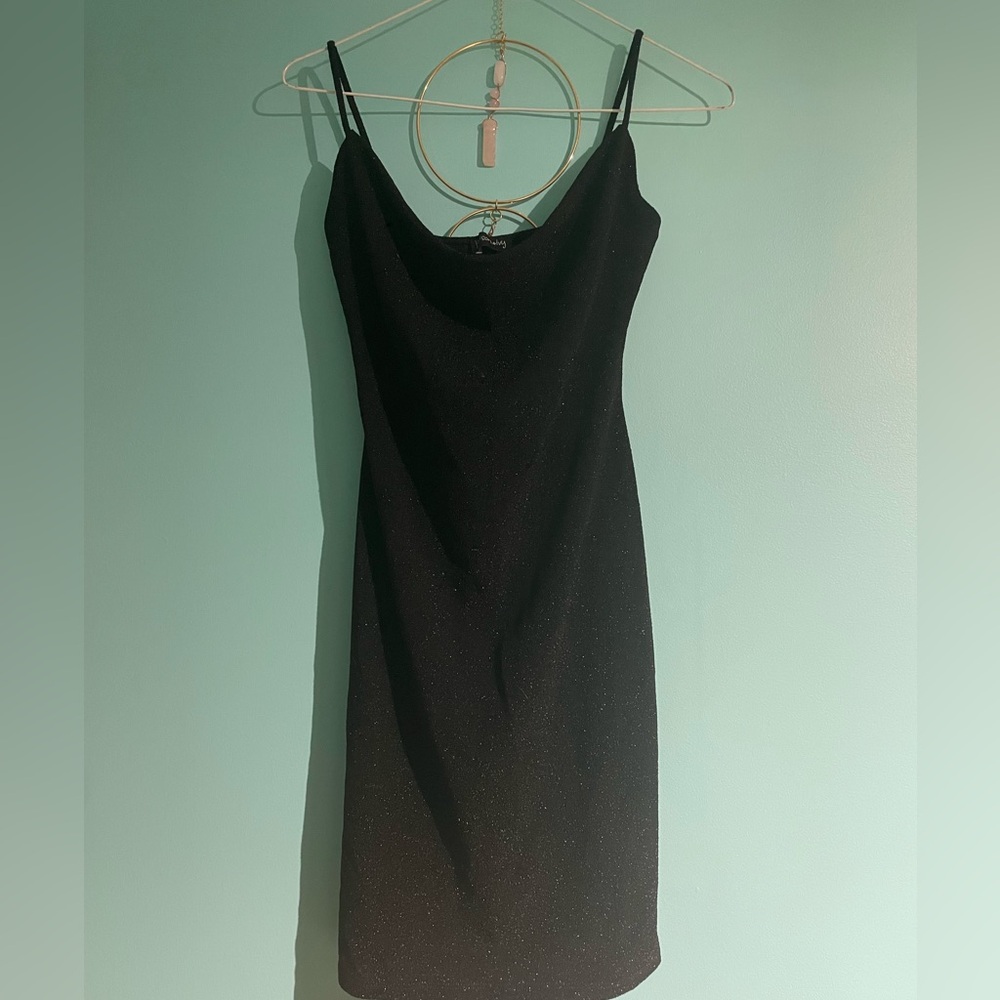 Black poison ivy dress